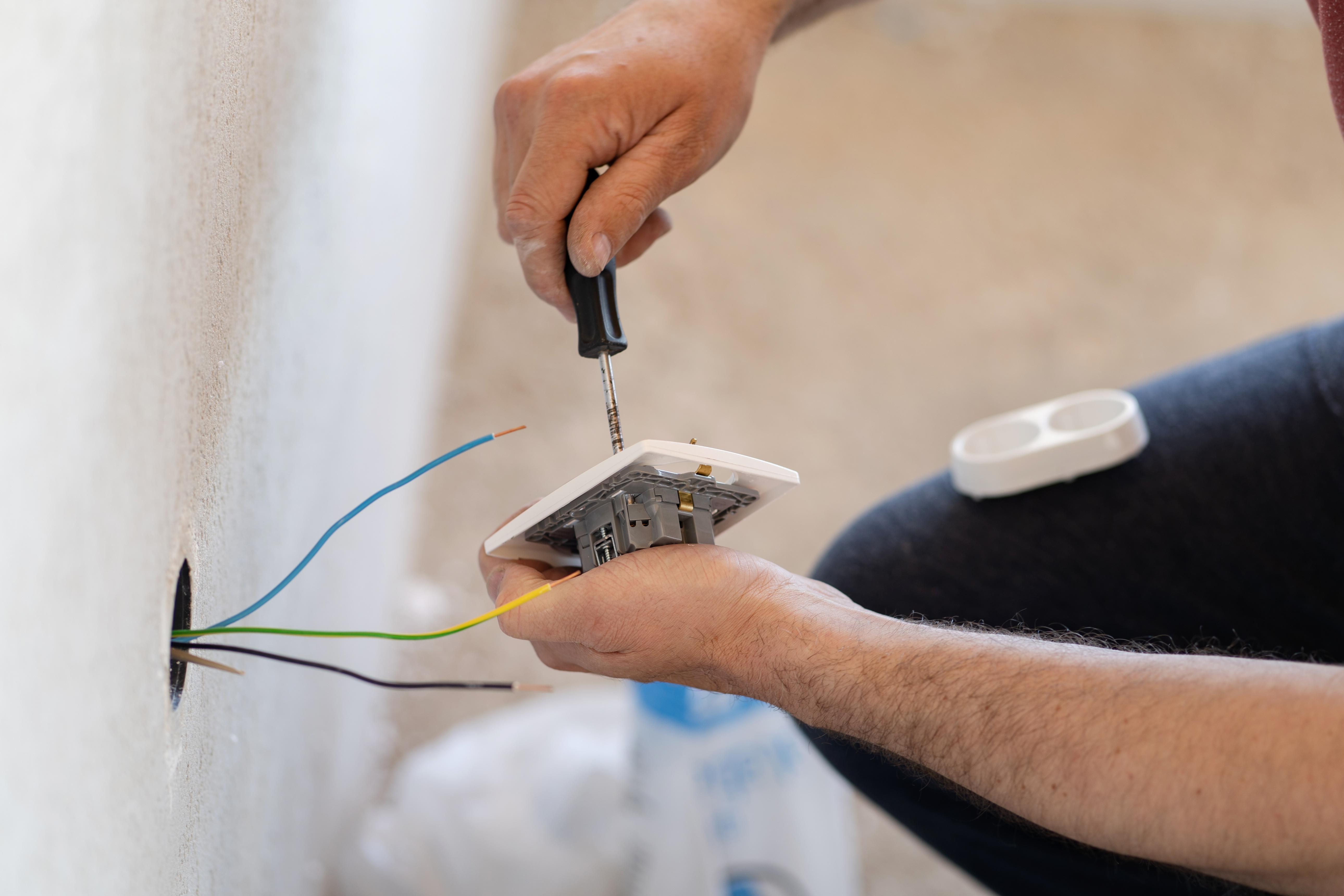 Electrical work during a domestic renovation