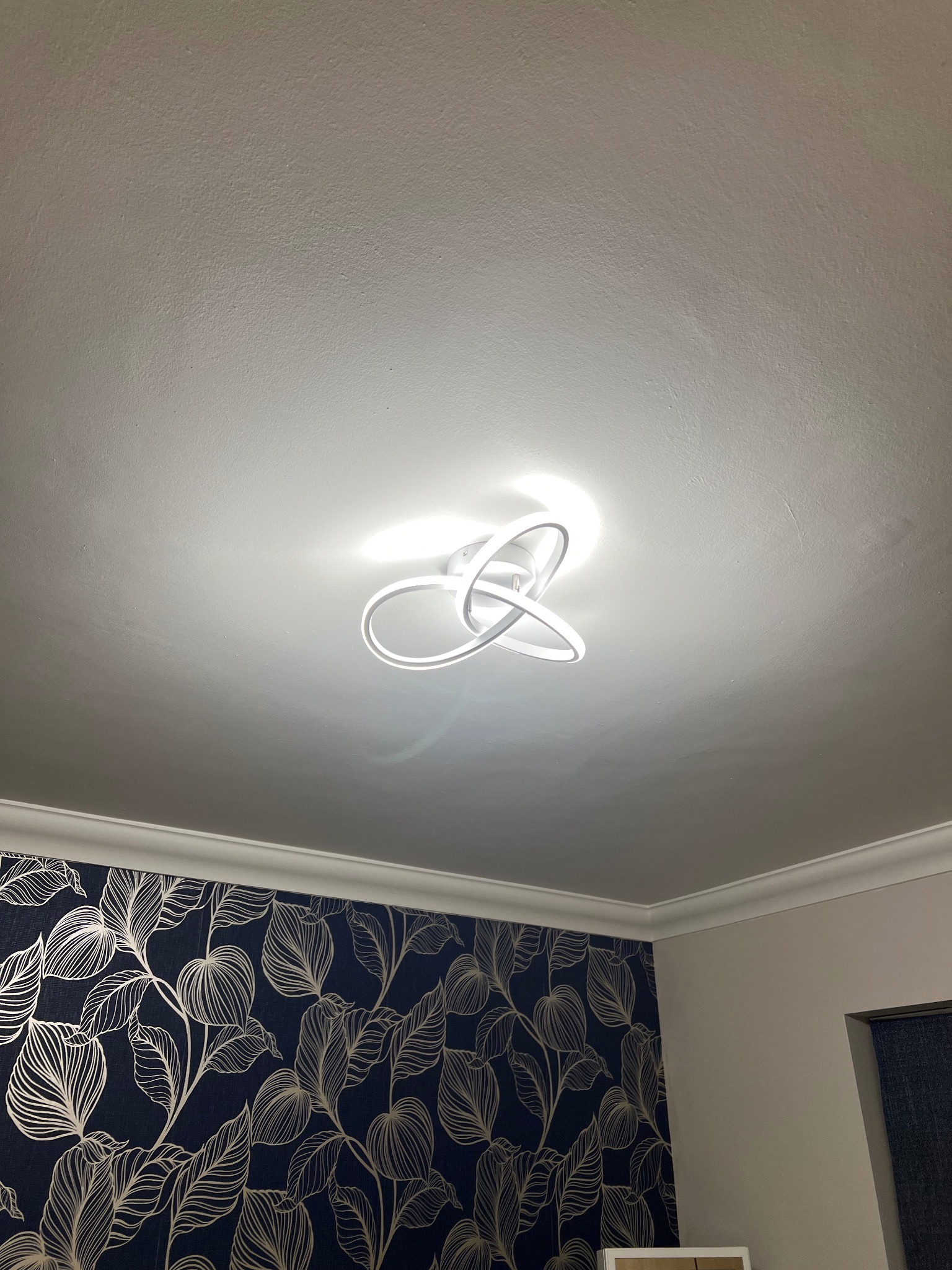 Modern ceiling feature light installed in a home